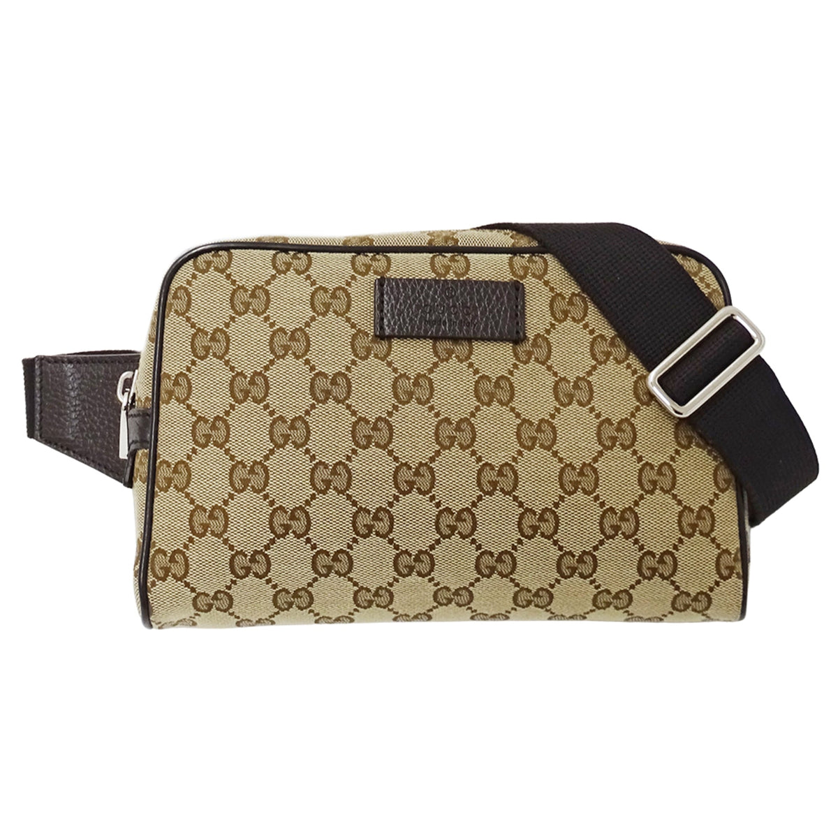 Gucci Beige Brown Gg Supreme Canvas Handbag Sling Bag (Pre-Owned)
