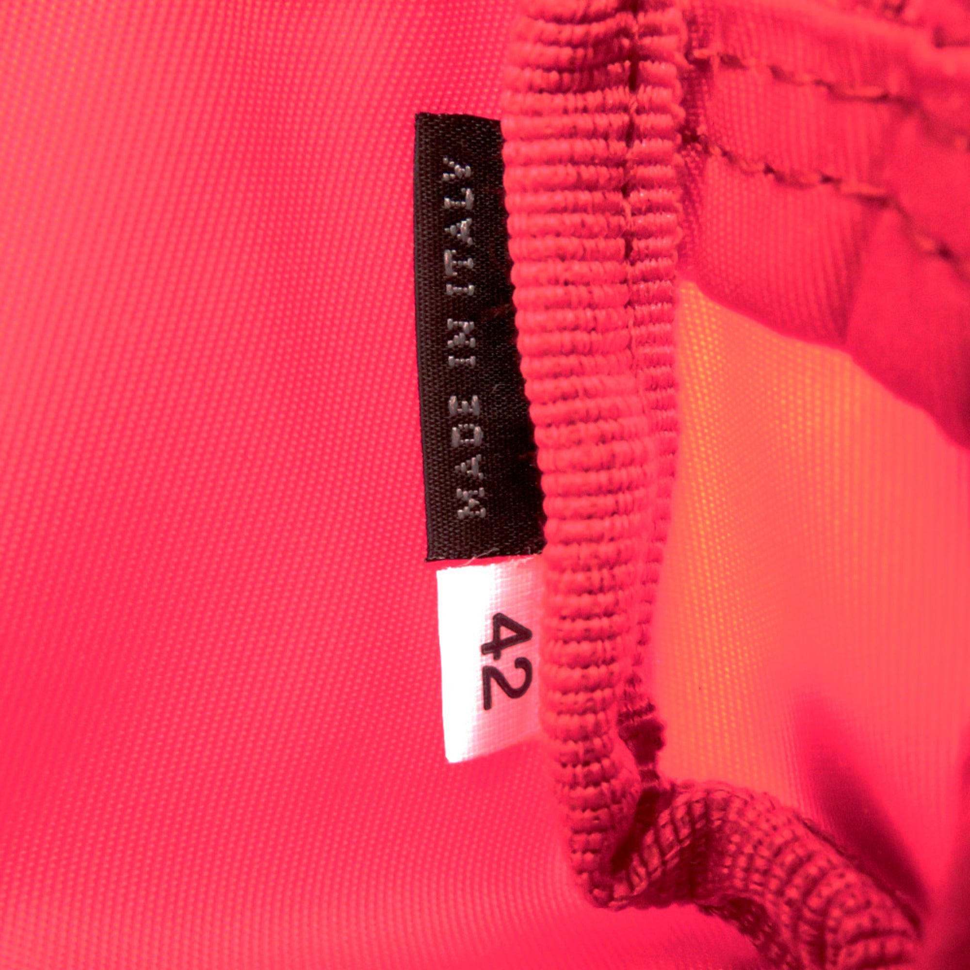 Prada Red Color Nylon Pouch (Pre-Owned)