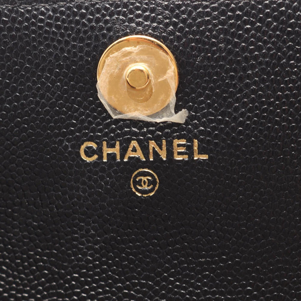 Chanel Black Grained Calfskin Handbag Shoulder Bag (Pre-Owned)
