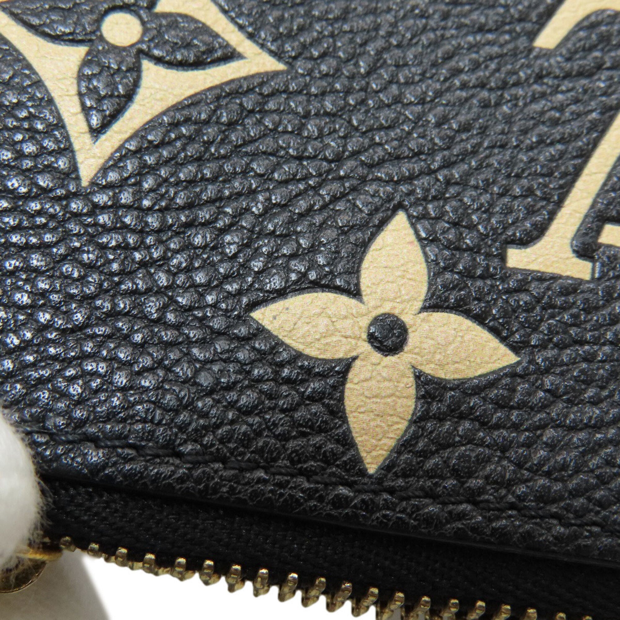Louis Vuitton Empreinte Beige Black Monogram Empreinte Coin Purse/Coin Case (Pre-Owned)