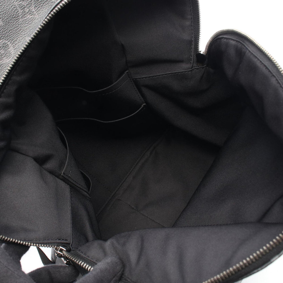 Louis Vuitton Black Monogram Eclipse Monogram Eclipse Leather Backpack (Pre-Owned)