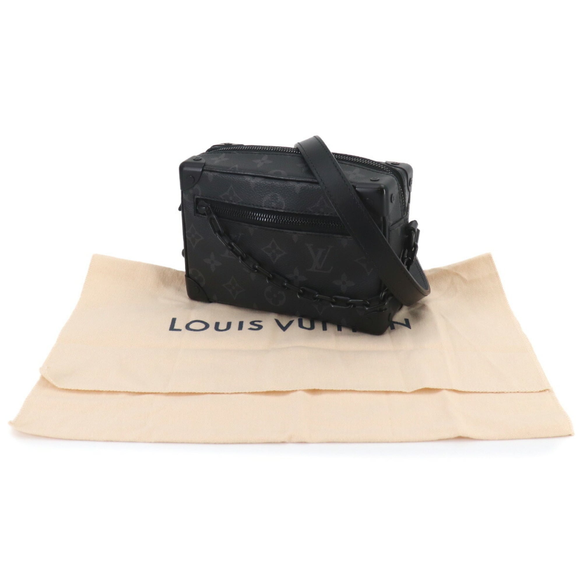 Louis Vuitton Black Galle Monogram Eclipse Monogram Eclipse Handbag Shoulder Bag (Pre-Owned)