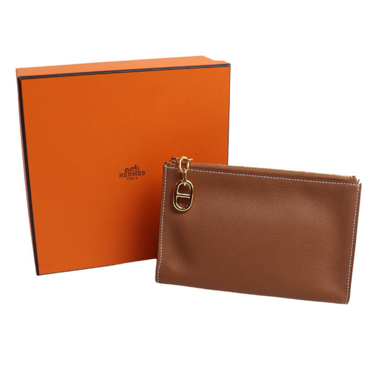 Hermes Gold Pouch (Pre-Owned)