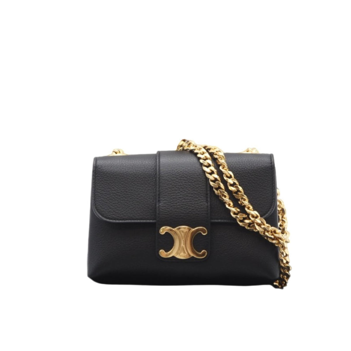 Celine Black Leather Shoulder Bag (Pre-Owned)