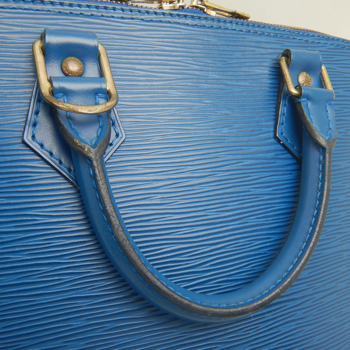 Louis Vuitton Toledo Blue Epi Leather Handbag (Pre-Owned)