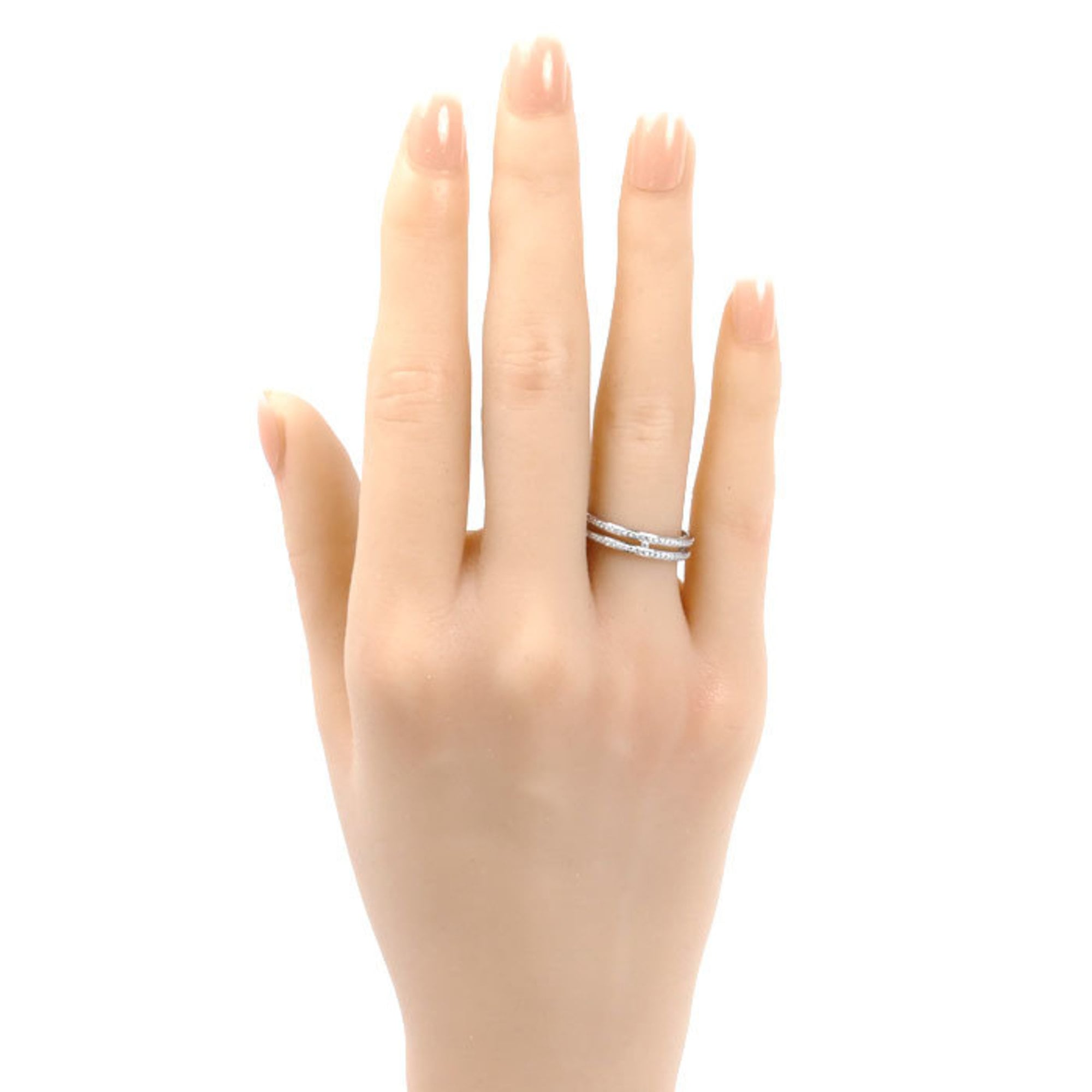 Hermes White Gold (18K) Band Ring (Pre-Owned)