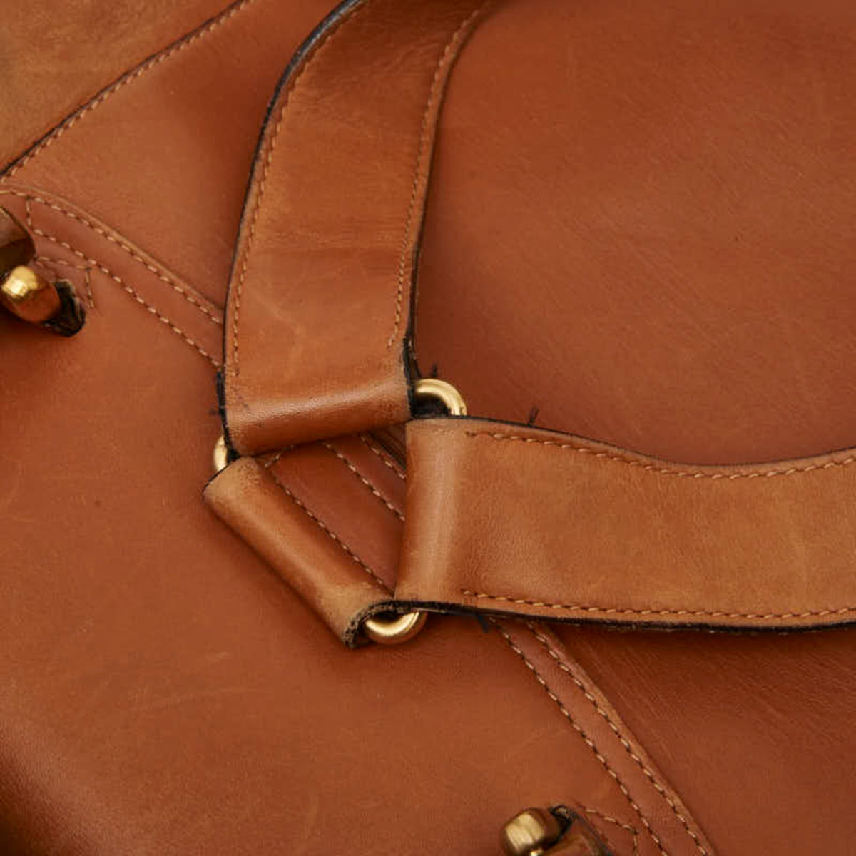 Gucci Brown Leather Backpack (Pre-Owned)