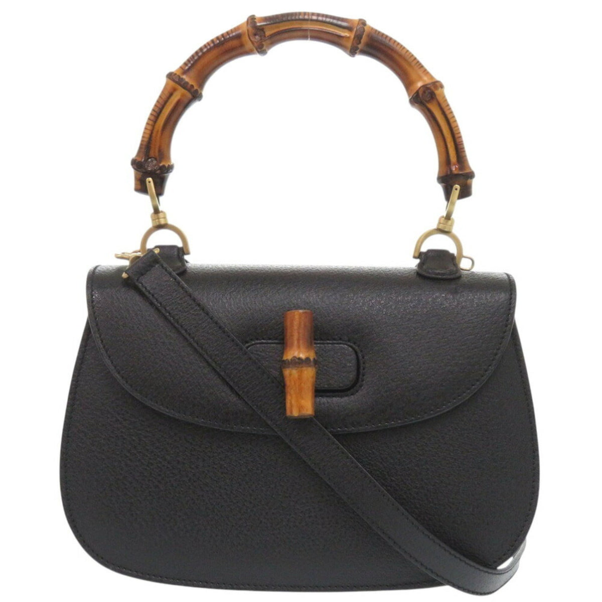 Gucci Black Leather Handbag (Pre-Owned)