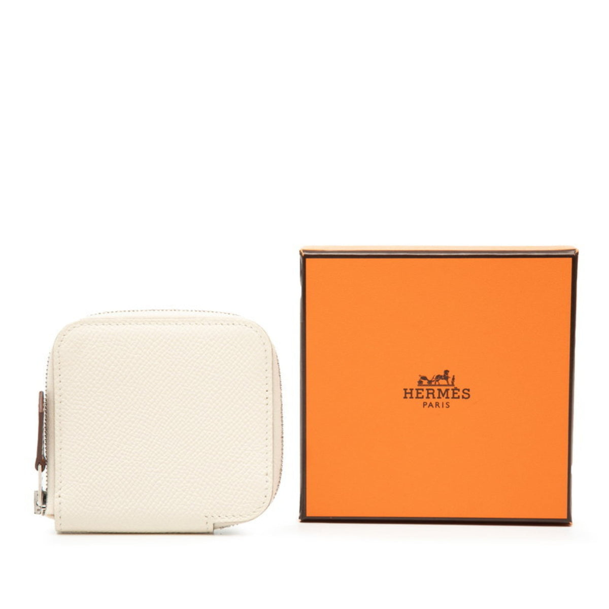 Hermes Ivory Epsom Leather Coin Purse/Coin Case (Pre-Owned)