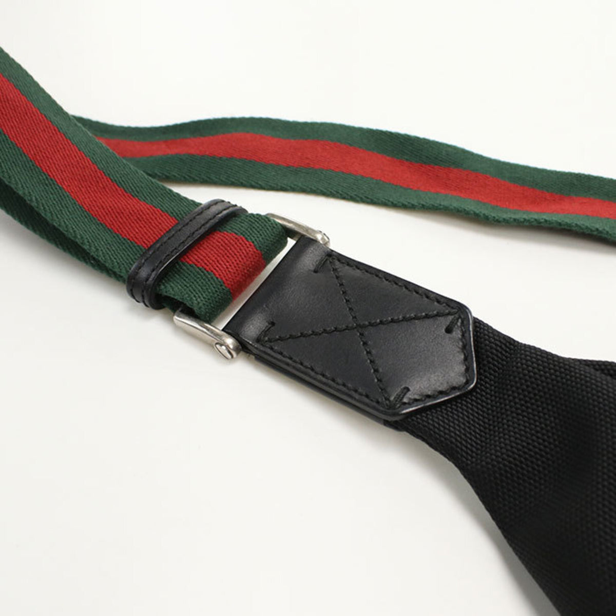 Gucci Black Canvas Shoulder Bag Sling Bag (Pre-Owned)