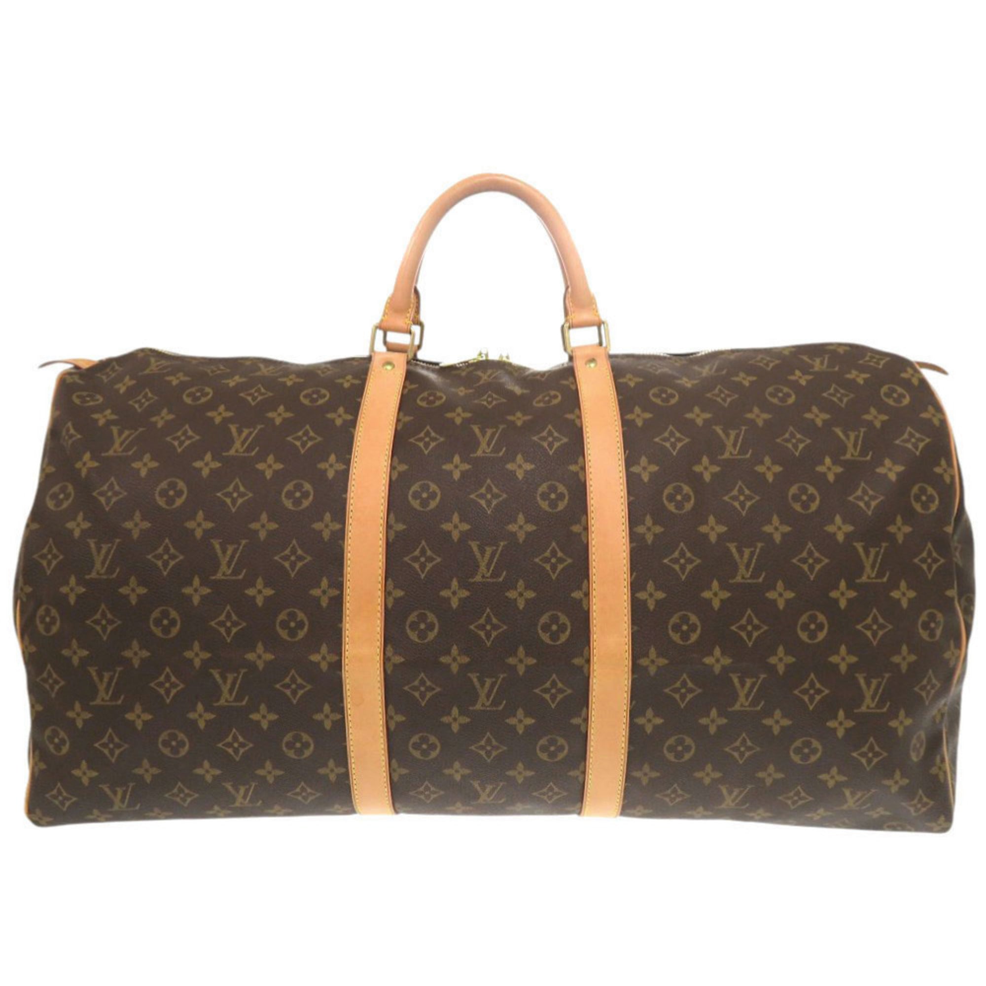 Louis Vuitton Brown Monogram Canvas Boston Bag (Pre-Owned)