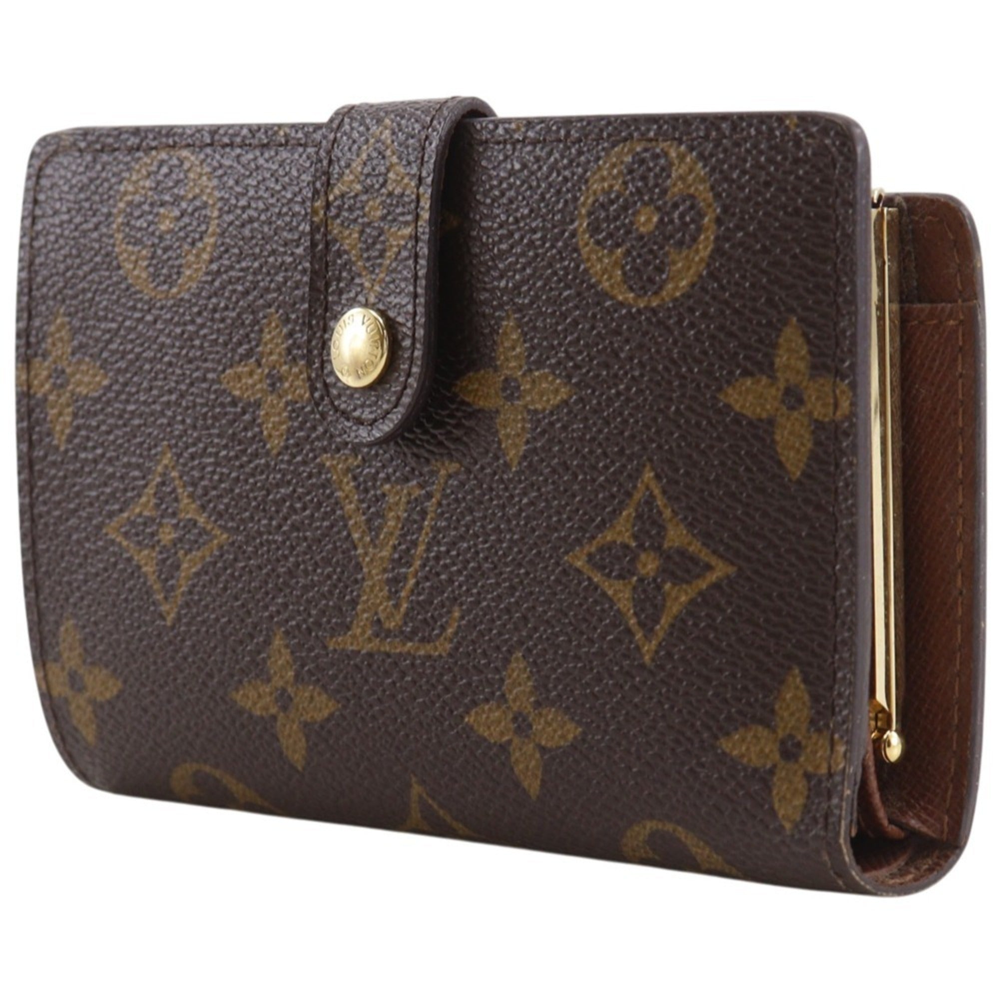 Louis Vuitton Brown Monogram Canvas Wallet (Bi-Fold) (Pre-Owned)