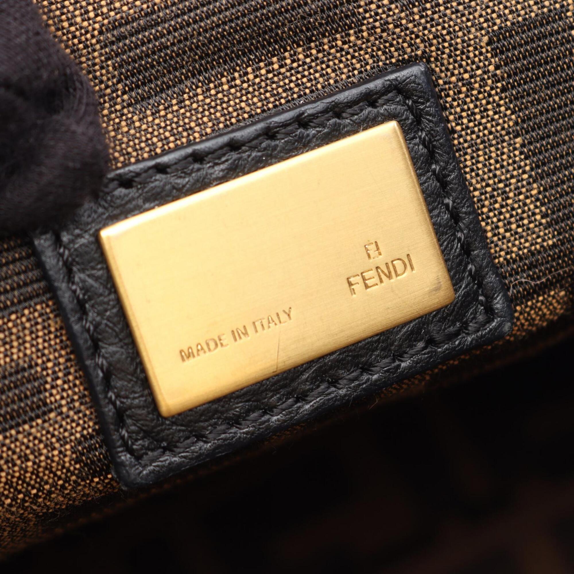 Fendi Black Leather Handbag (Pre-Owned)