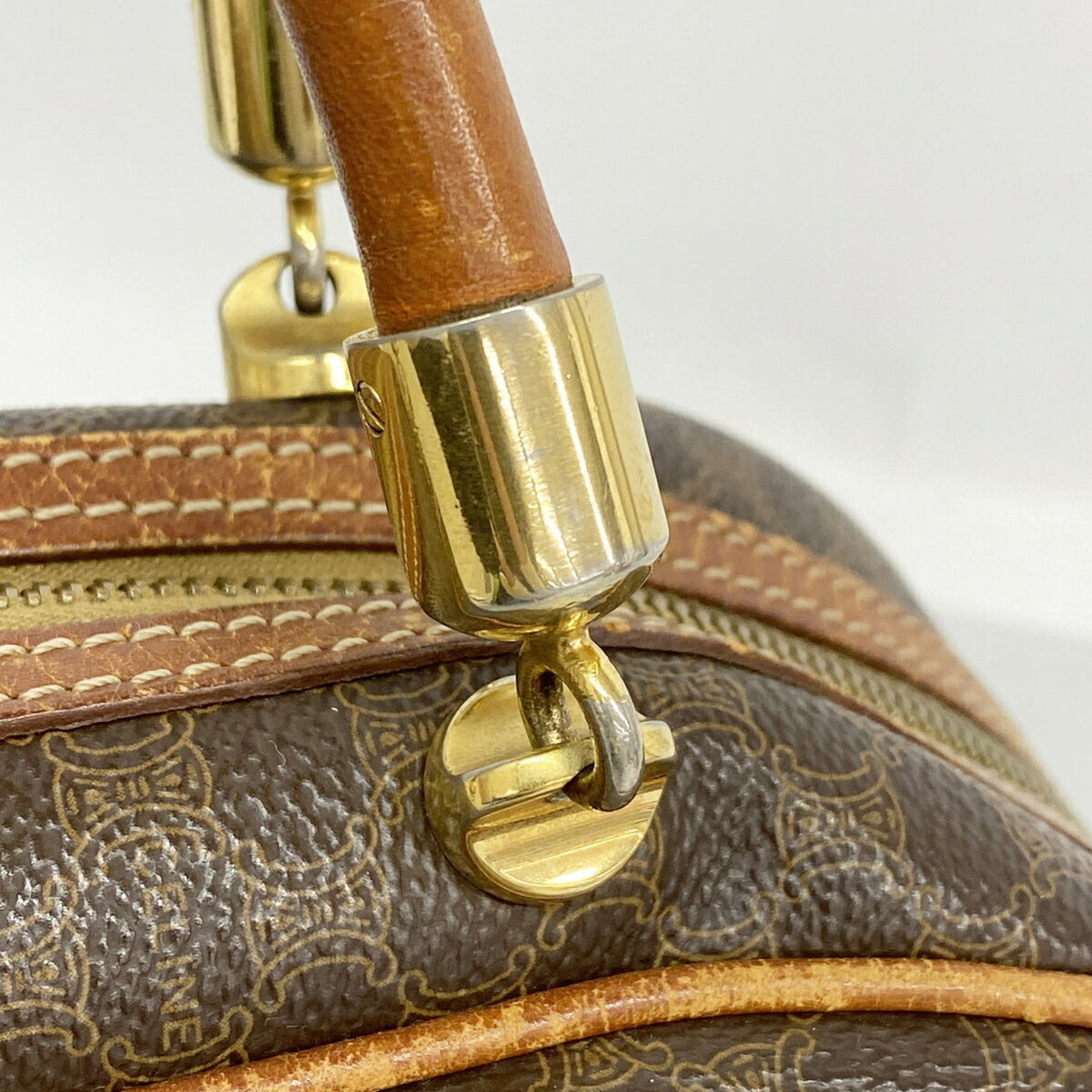 Celine Brown Pvc Handbag (Pre-Owned)