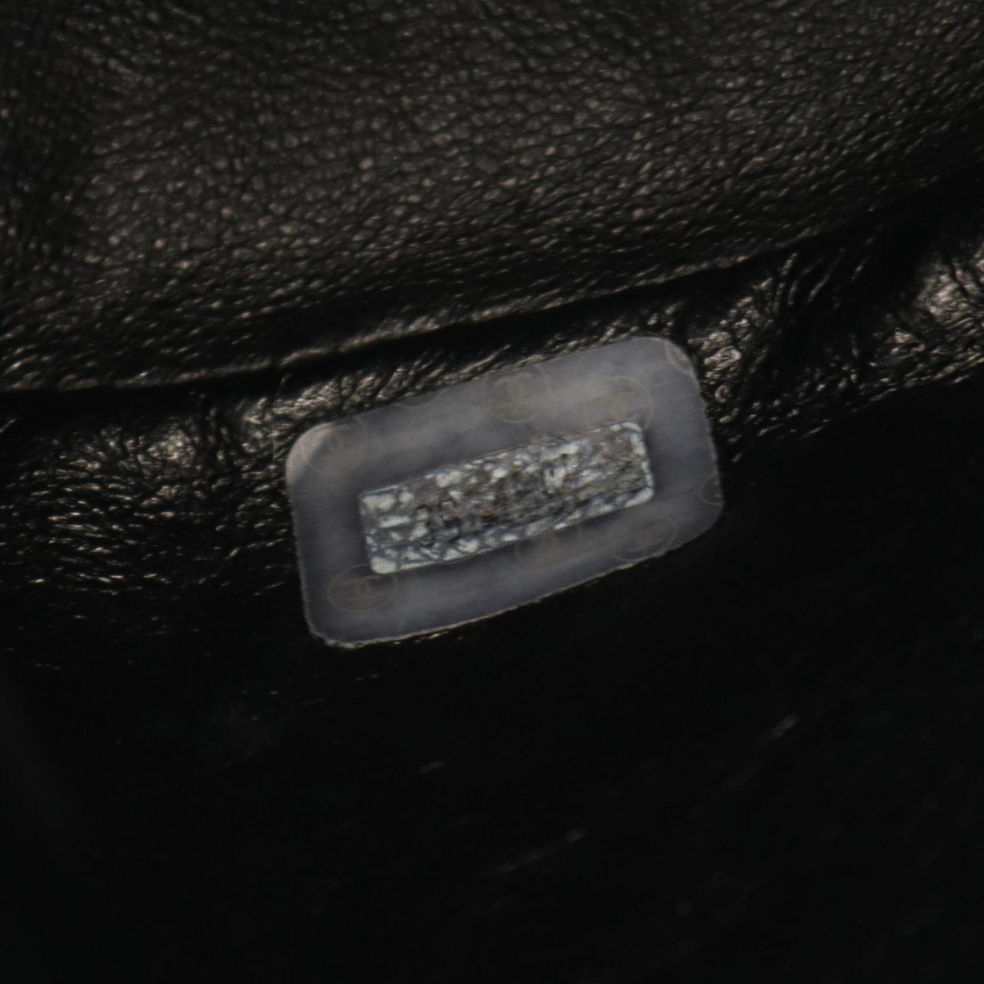 Chanel Matelasse Black Leather Backpack (Pre-Owned)