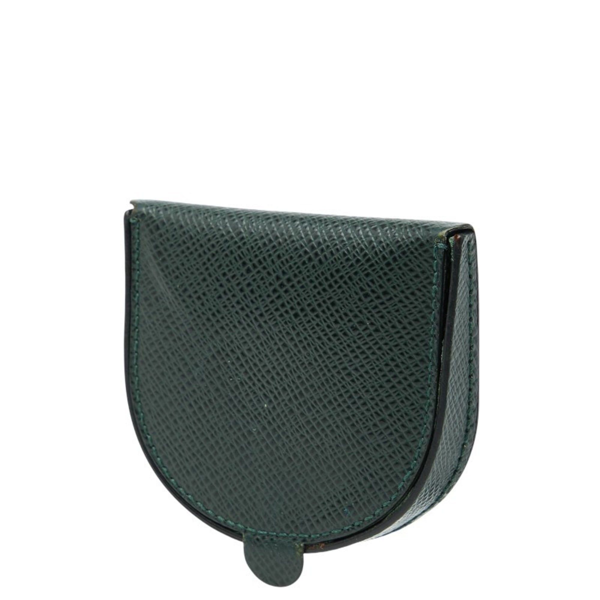 Louis Vuitton Dark Green Episea Taiga Leather Coin Purse/Coin Case (Pre-Owned)