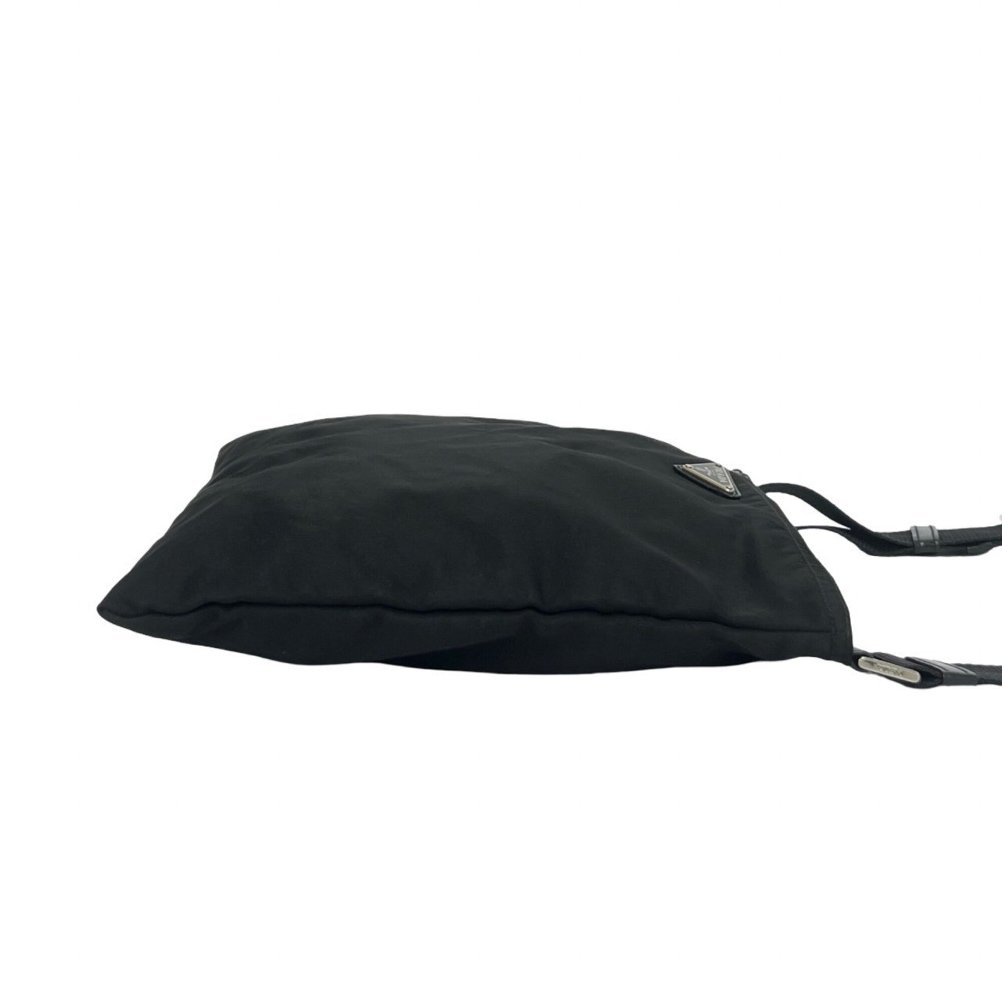 Prada Black Nylon Handbag Pochette Shoulder Bag (Pre-Owned)