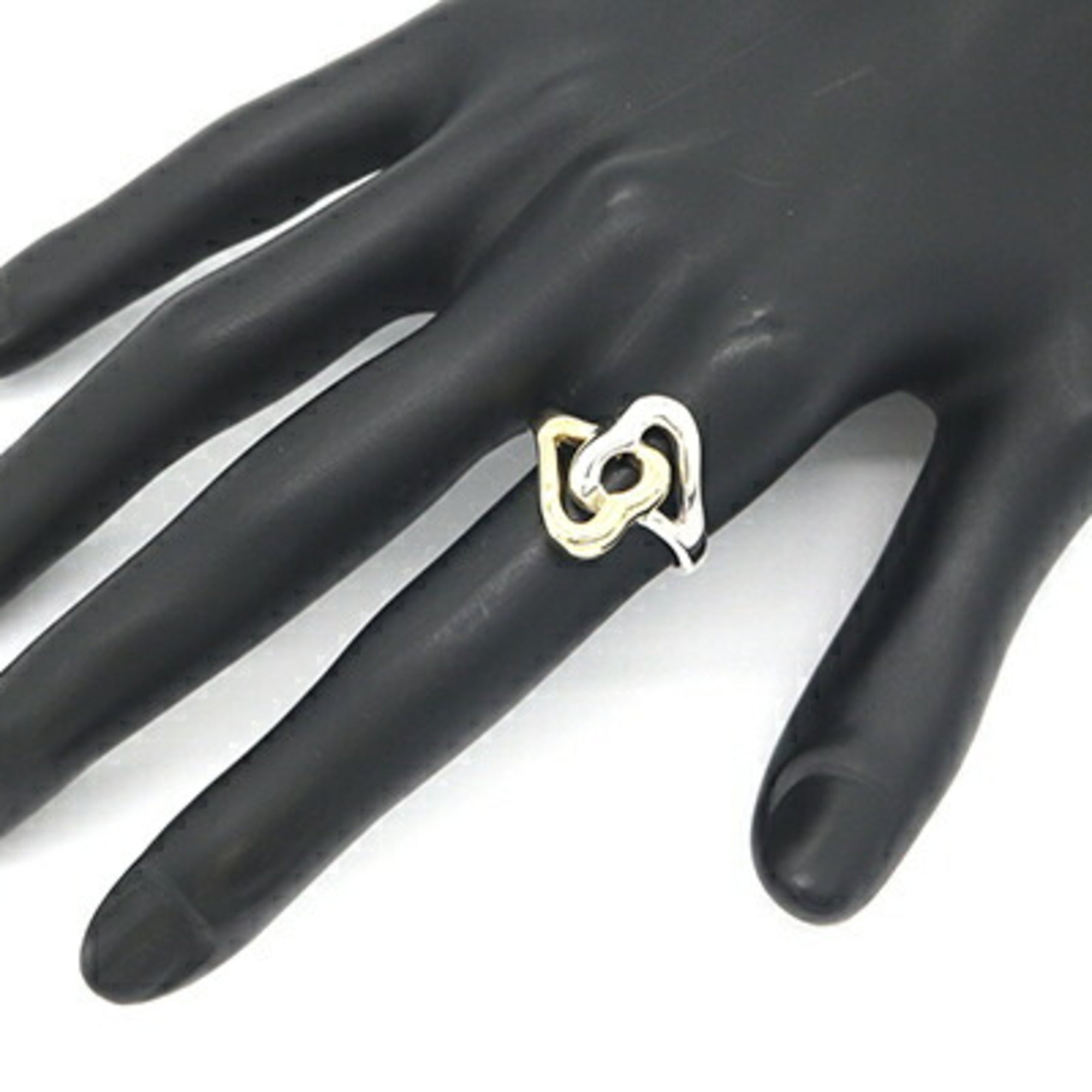 Tiffany Heart Yellow Gold (18K) Sterling Silver 925 Band Ring (Pre-Owned)