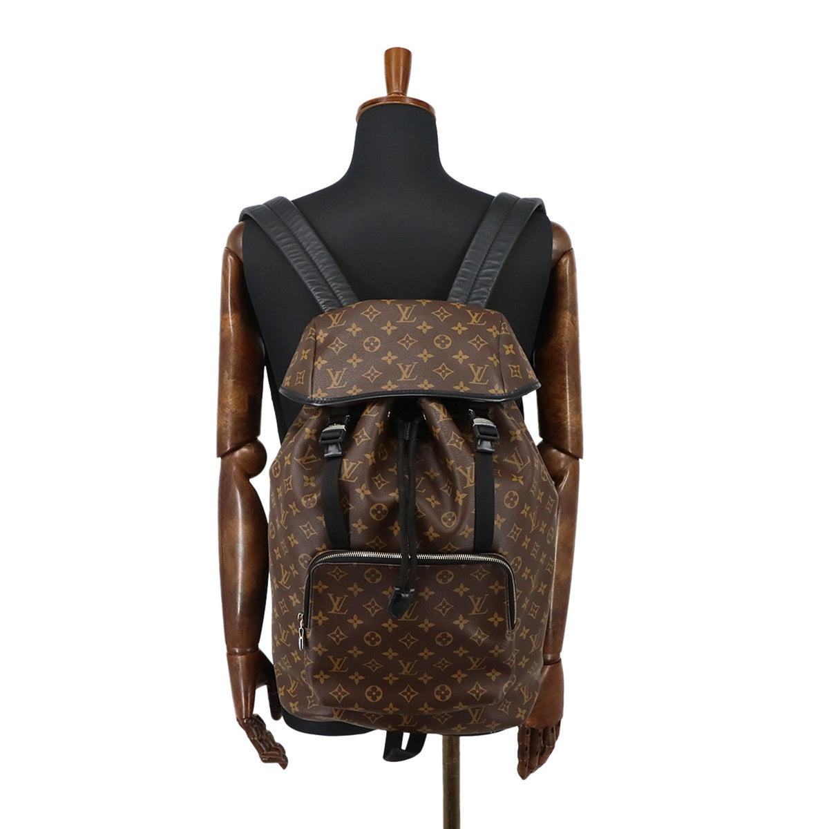 Louis Vuitton Brown Monogram Macassar Noir Monogram Backpack (Pre-Owned)