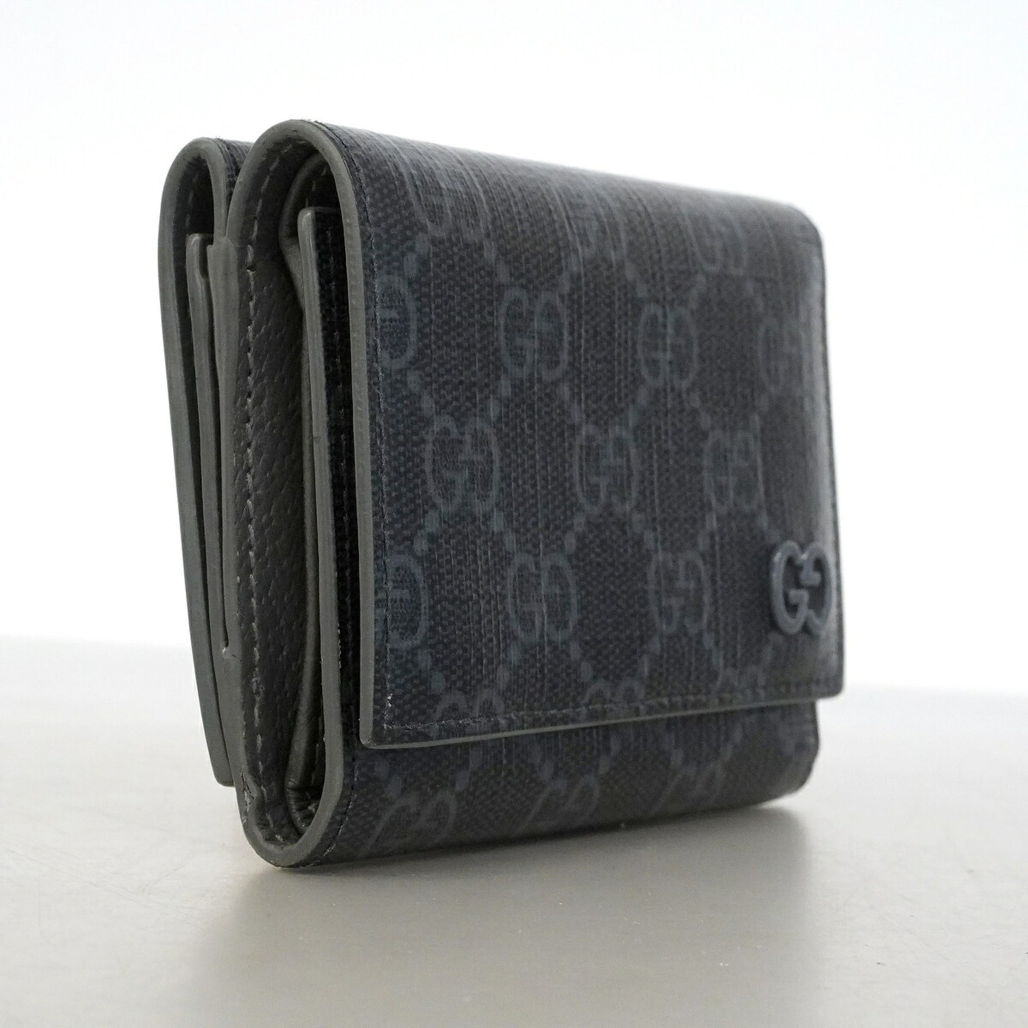 Gucci Black Pvc Wallet (Tri-Fold) (Pre-Owned)