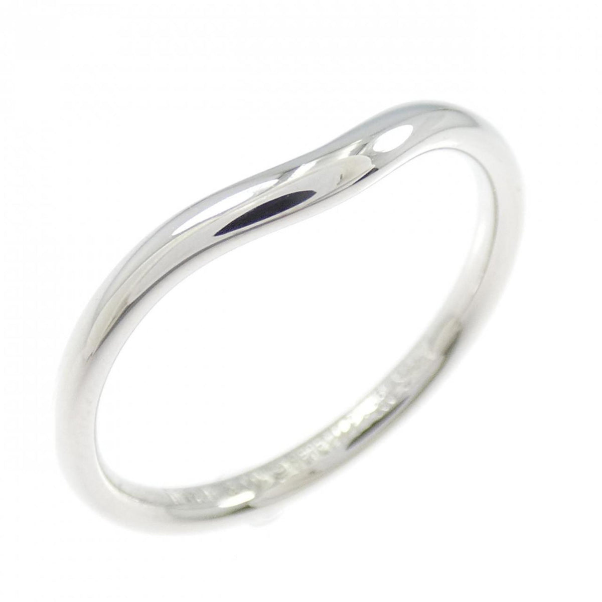 Tiffany Silver Platinum 950 Band Ring (Pre-Owned)
