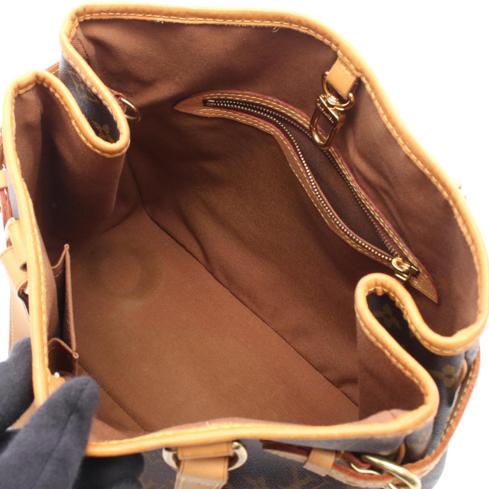 Louis Vuitton Brown Coated Canvas Pvc Monogram Leather Handbag Tote Bag (Pre-Owned)