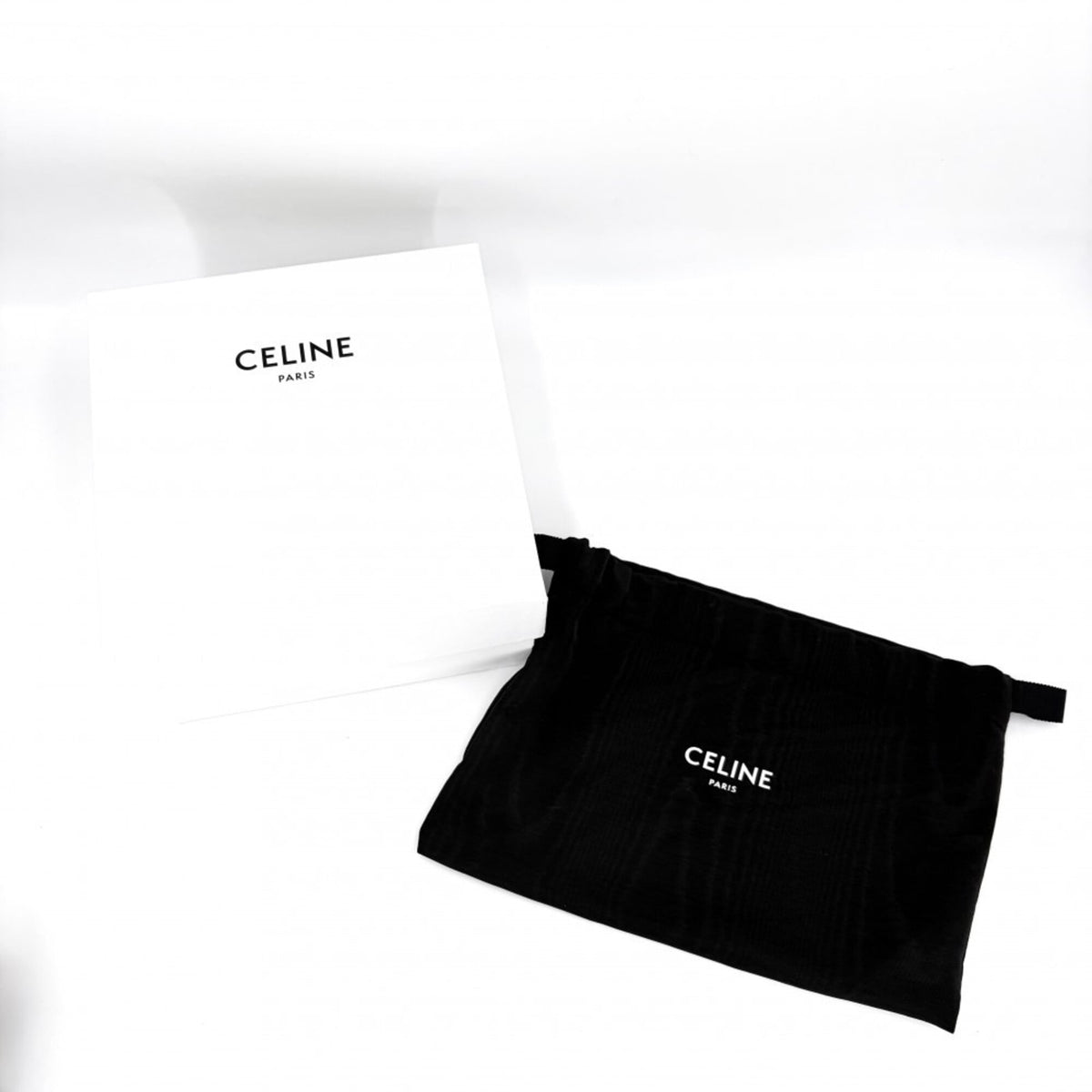 Celine Black Leather Pochette Shoulder Bag (Pre-Owned)