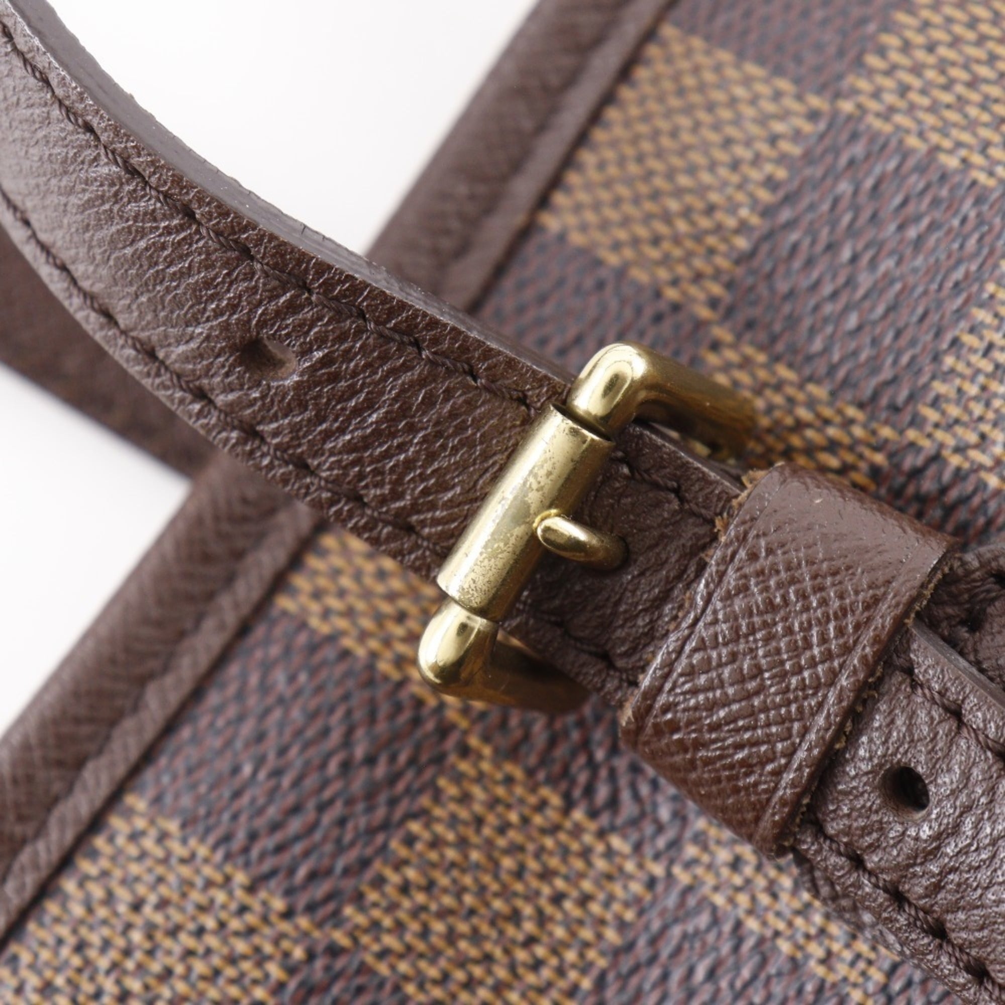Louis Vuitton Brown Damier Canvas Pouch Tote Bag (Pre-Owned)