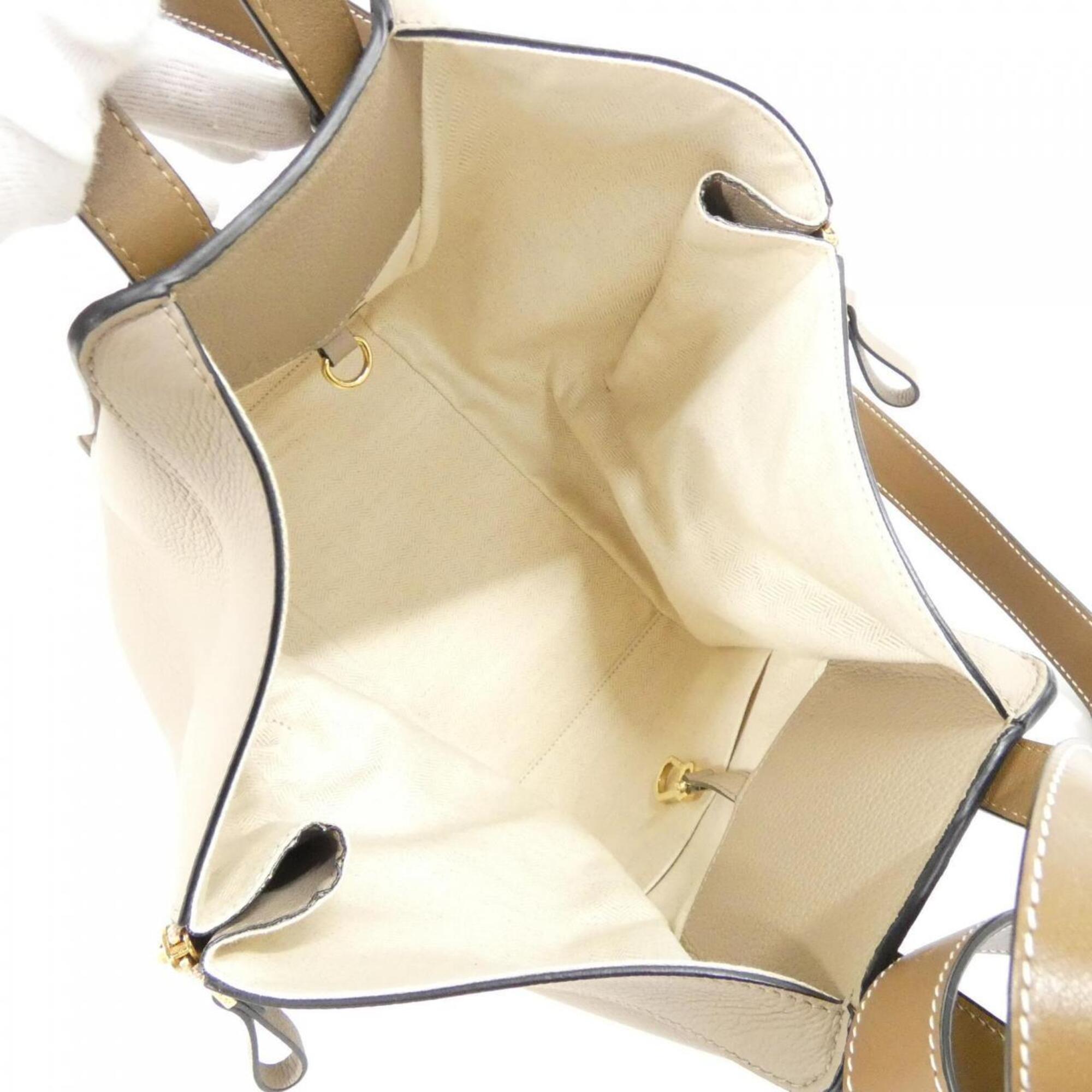 Loewe Hammock Beige Sand Leather Shoulder Bag (Pre-Owned)