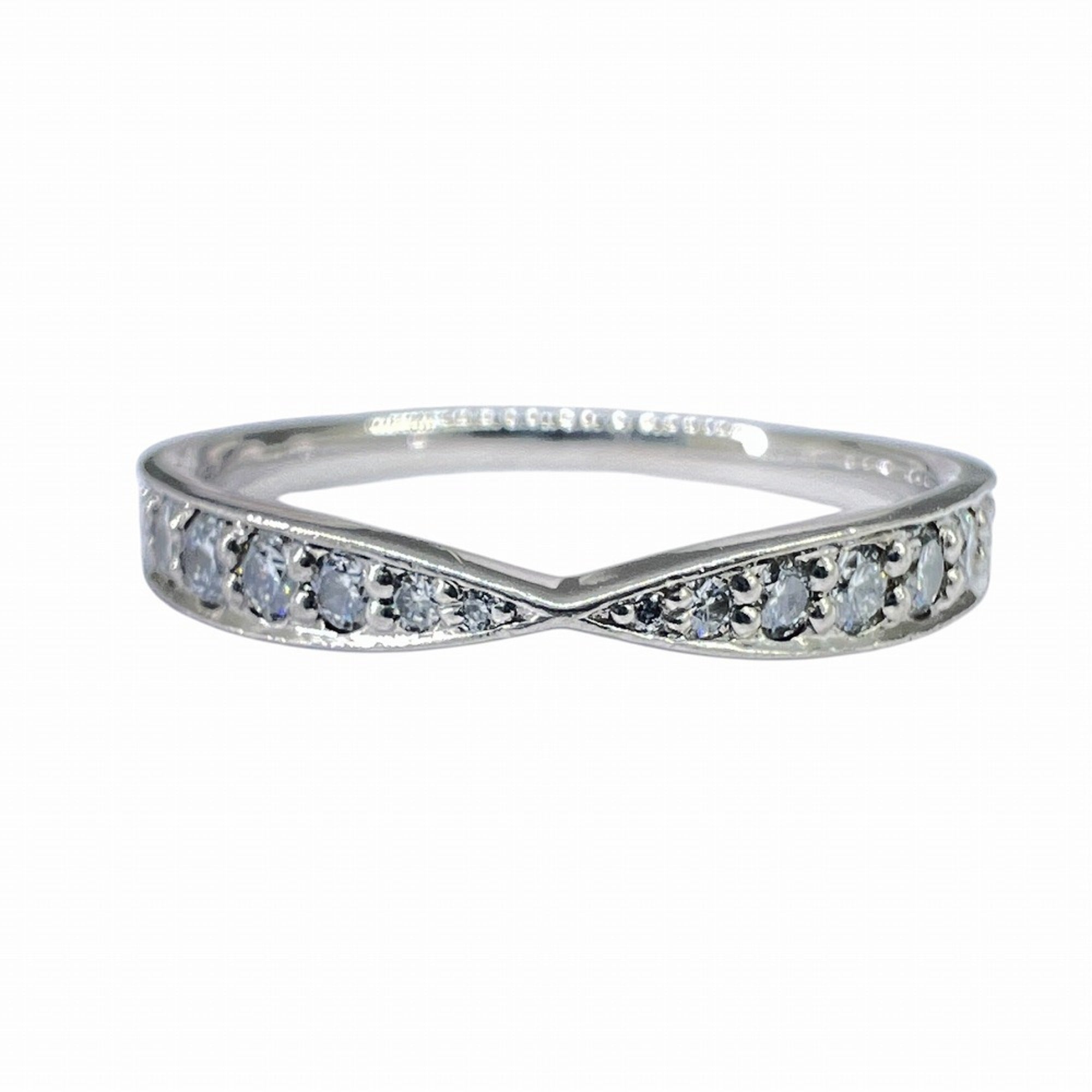 Tiffany Platinum Platinum 950 Band Ring (Pre-Owned)