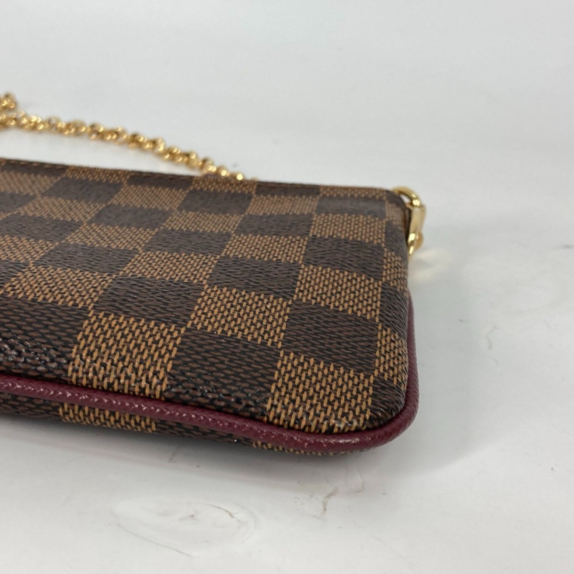 Louis Vuitton Brown Damier Canvas Damier Canvas Pochette Pouch Shoulder Bag (Pre-Owned)