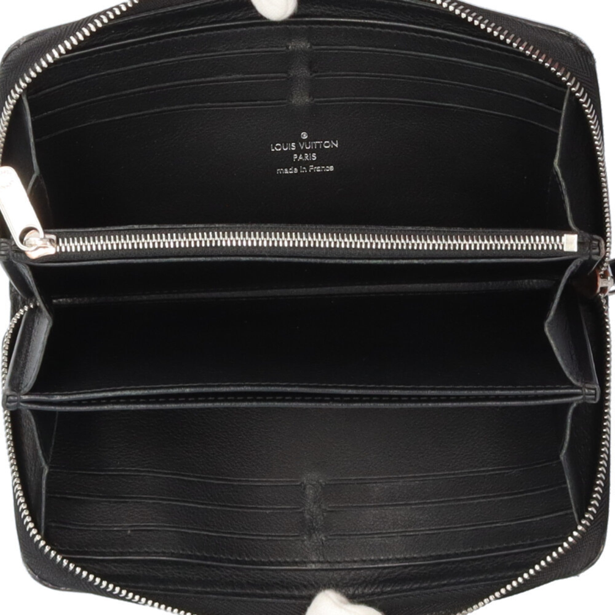 Louis Vuitton Black Mahina Leather Long Wallet (Bi-Fold) (Pre-Owned)