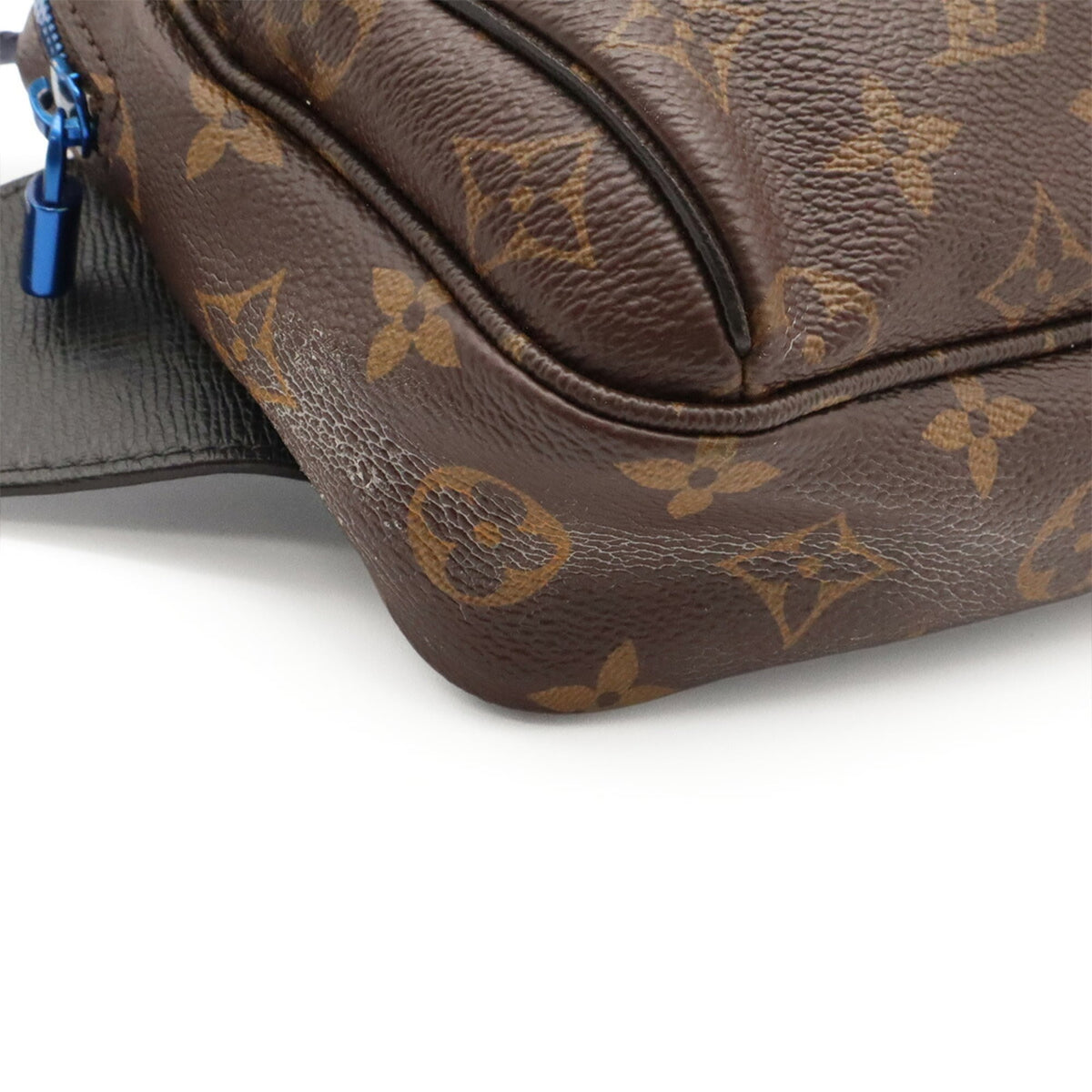 Louis Vuitton Blue Brown Monogram Shoulder Bag Sling Bag (Pre-Owned)