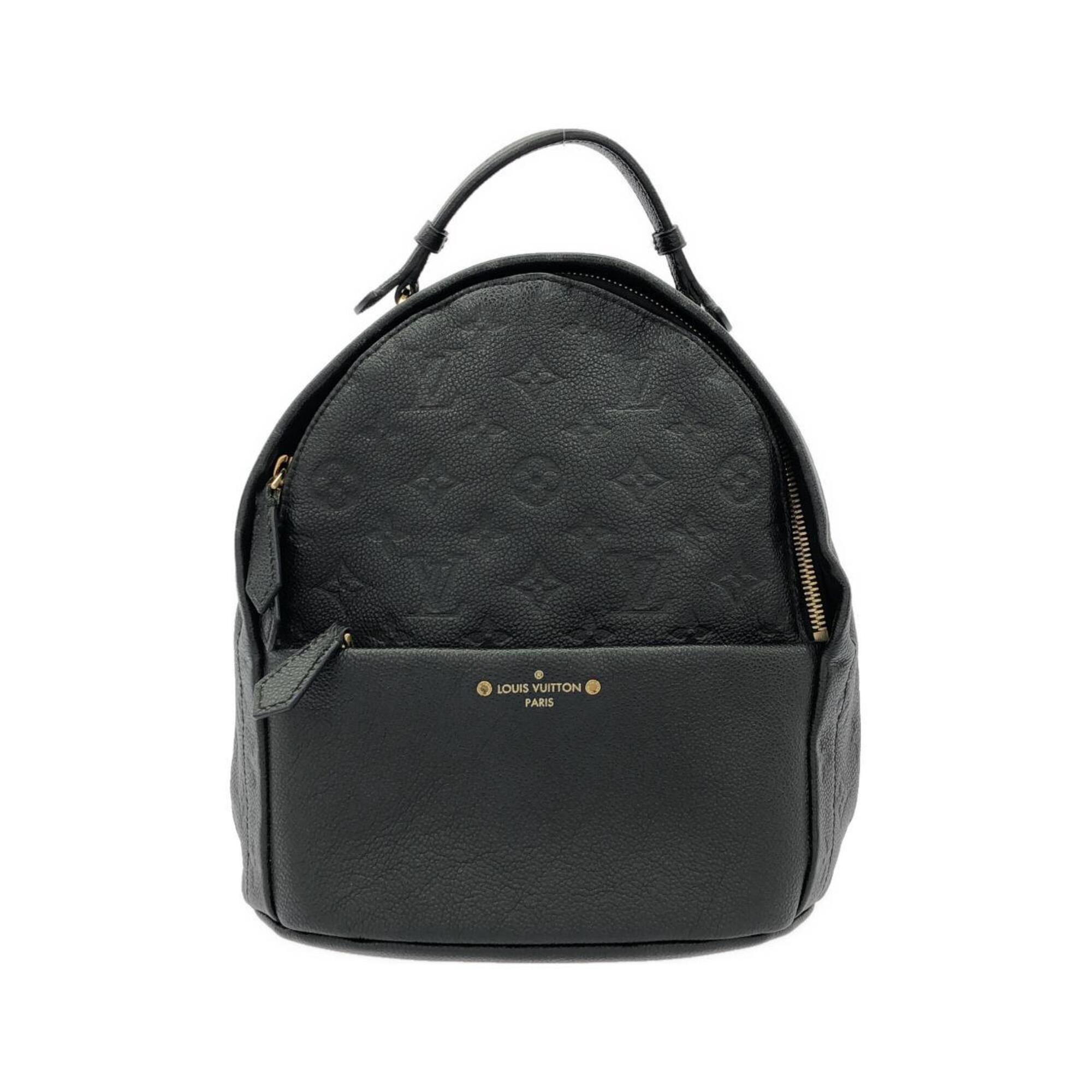 Louis Vuitton Black Leather Backpack (Pre-Owned)