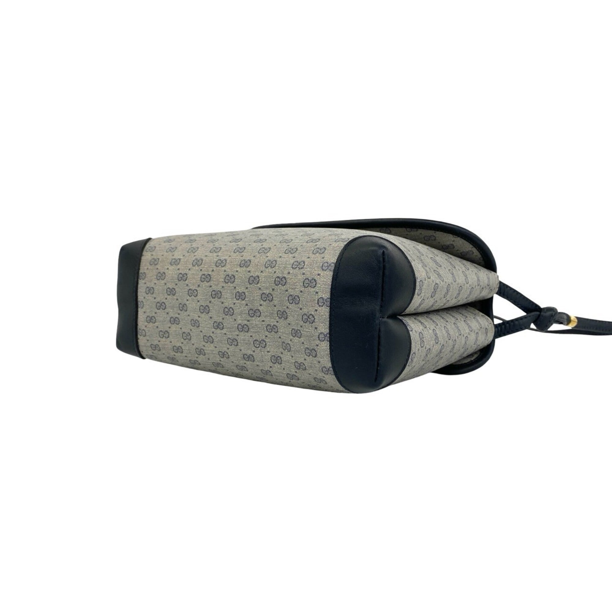 Gucci Navy Leather Pvc Pochette Shoulder Bag (Pre-Owned)