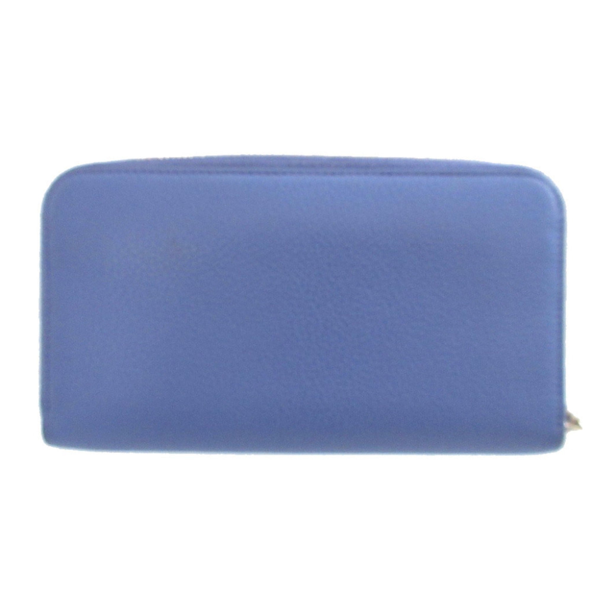 Salvatore Ferragamo Purple Leather Long Wallet (Bi-Fold) (Pre-Owned)