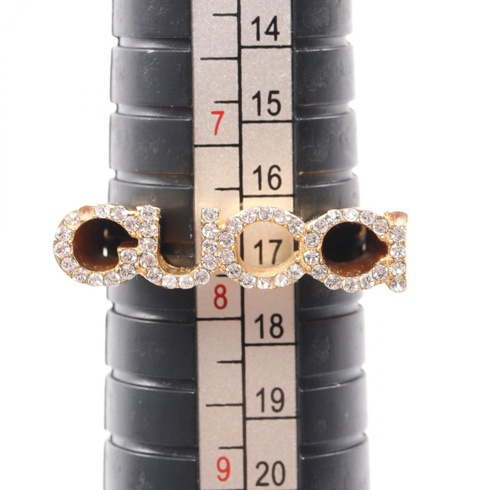 Gucci Gold Gold Plating Band Ring (Pre-Owned)