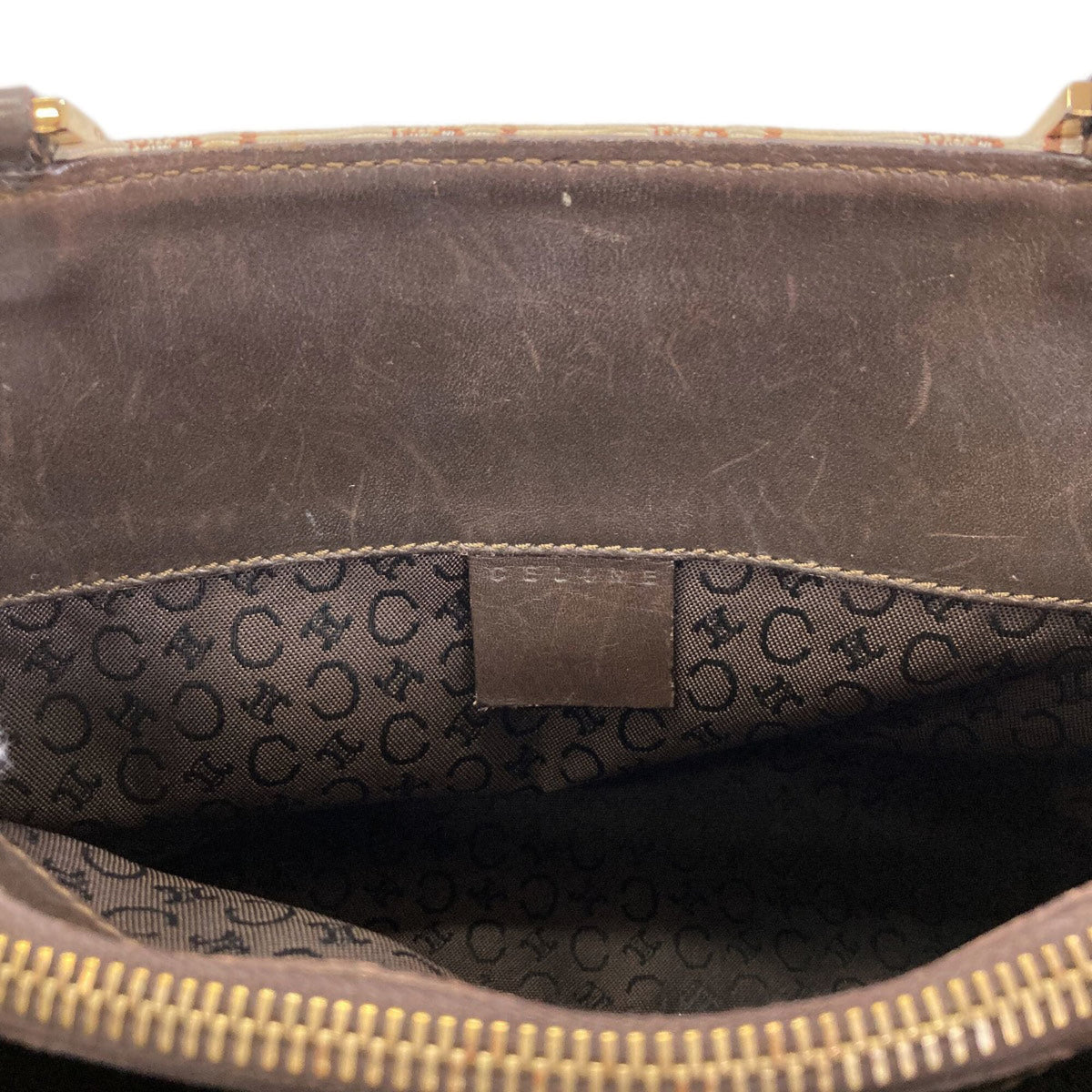 Celine Beige Canvas Leather Handbag (Pre-Owned)