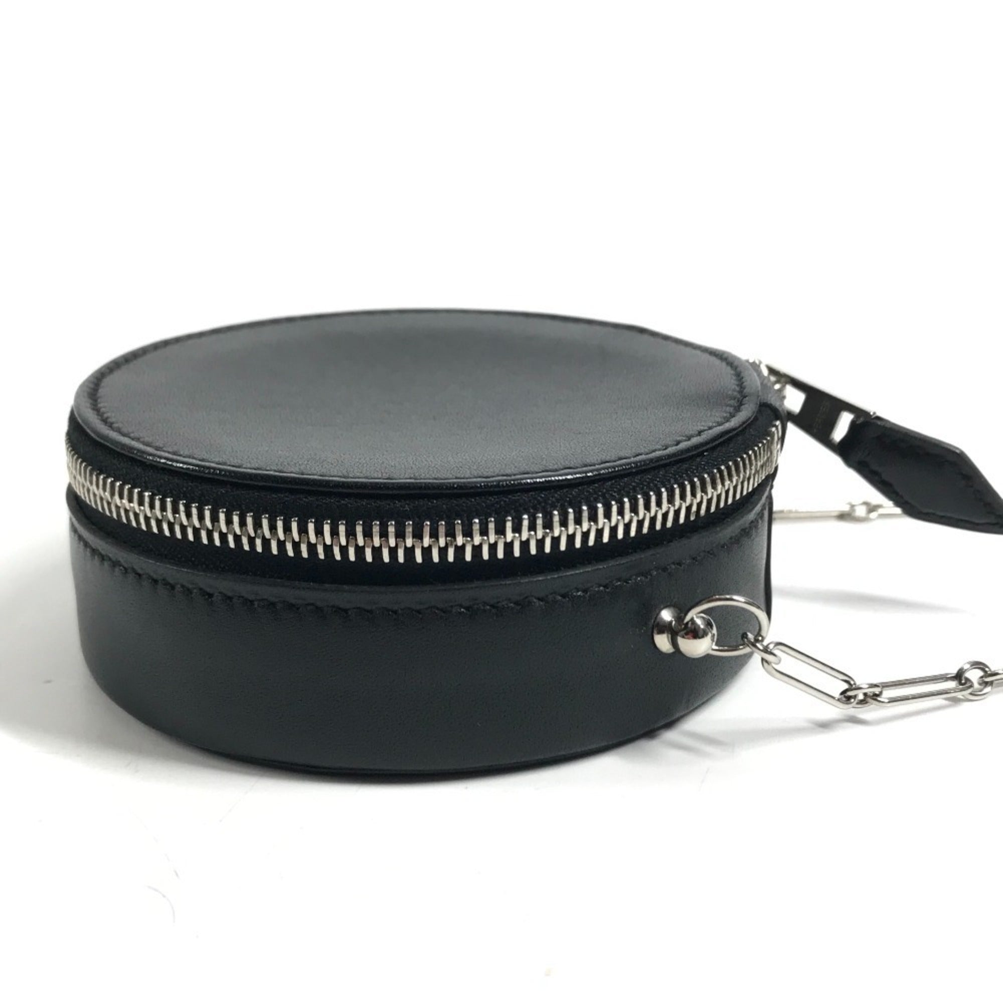 Hermes Black Swift Leather Pochette Shoulder Bag (Pre-Owned)