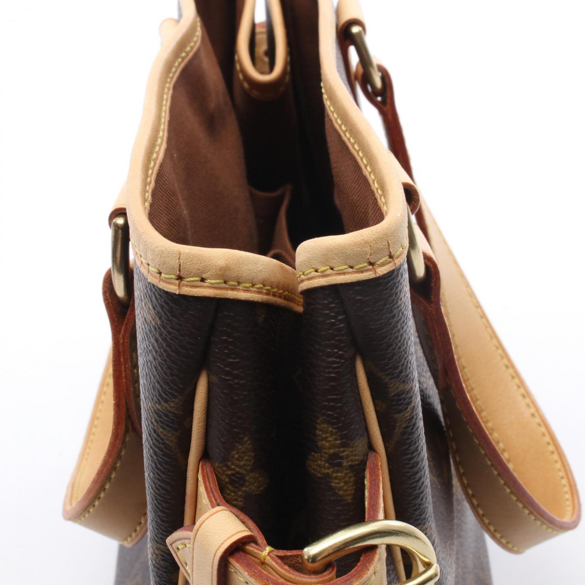 Louis Vuitton Brown Monogram Coated Canvas Leather Handbag (Pre-Owned)