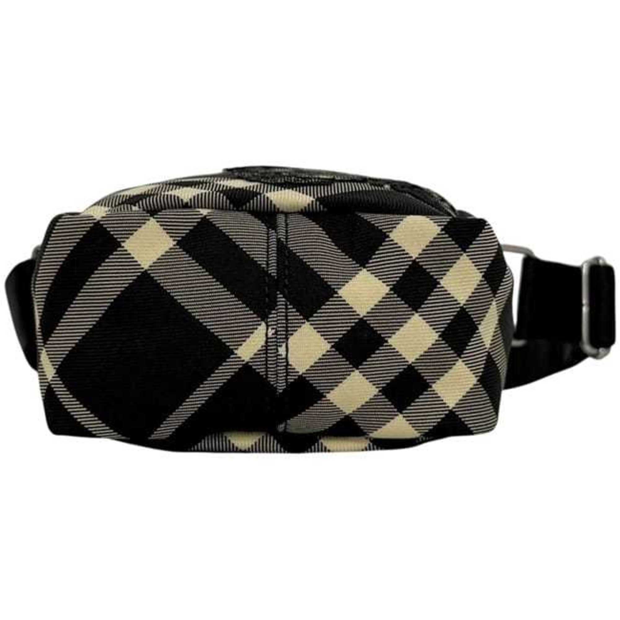 Burberry Black Canvas Leather Pochette Shoulder Bag (Pre-Owned)