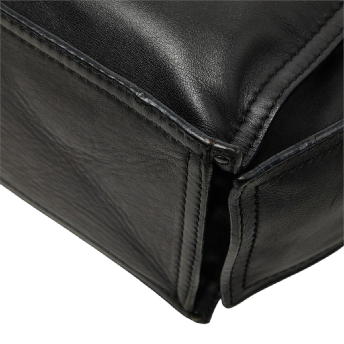 Loewe Black Leather Shoulder Bag Tote Bag (Pre-Owned)
