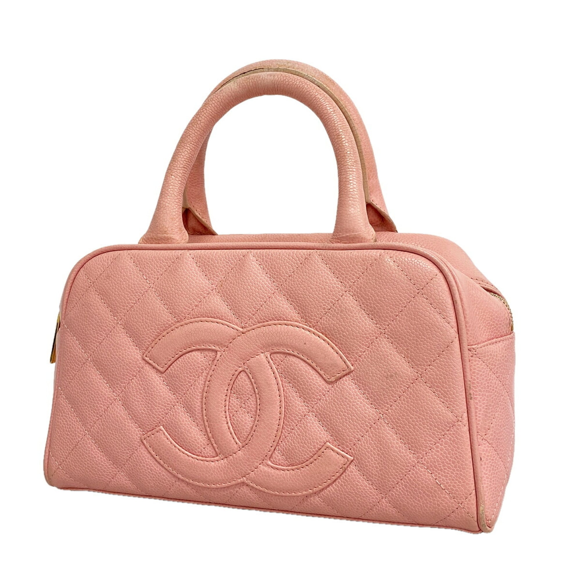 Chanel Pink Grained Calfskin Handbag (Pre-Owned)