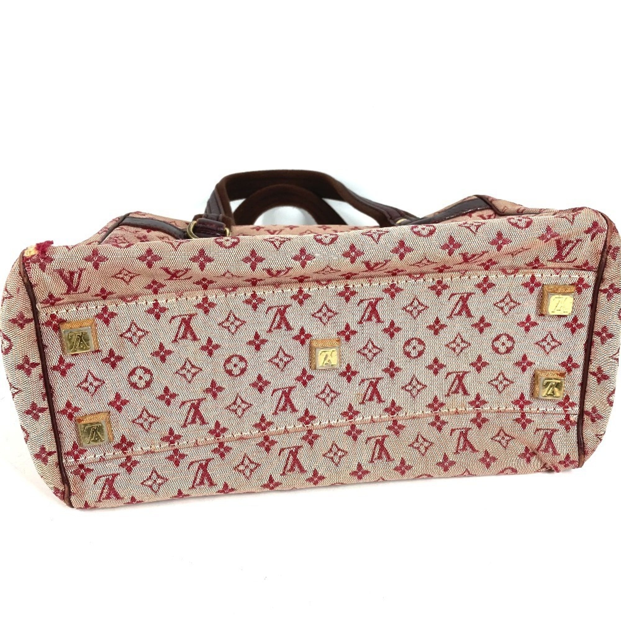 Louis Vuitton Cerise Red Color Monogram Mini Boston Bag Handbag (Pre-Owned)