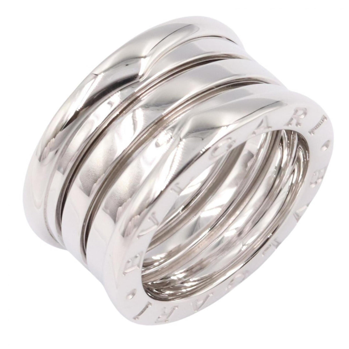 Bvlgari Silver White Gold (18K) Band Ring (Pre-Owned)