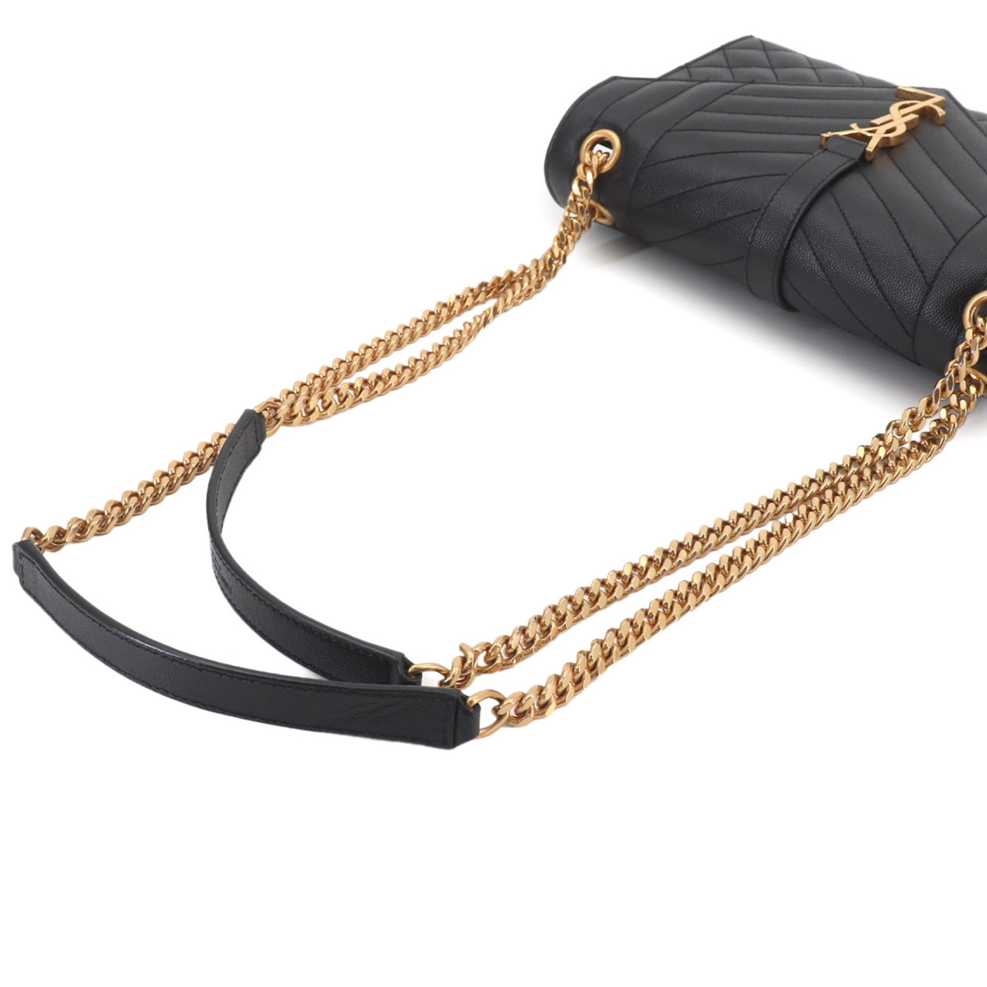 Saint Laurent Black Leather Handbag Shoulder Bag (Pre-Owned)