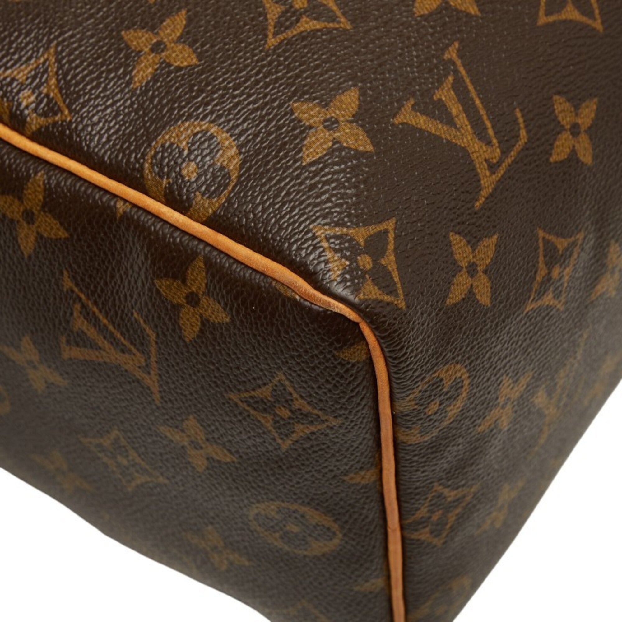 Louis Vuitton Brown Pvc Leather Boston Bag Handbag (Pre-Owned)