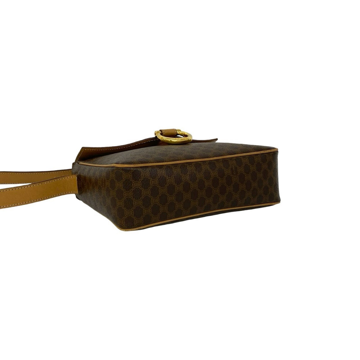 Celine Brown Leather Pvc Pochette Shoulder Bag (Pre-Owned)