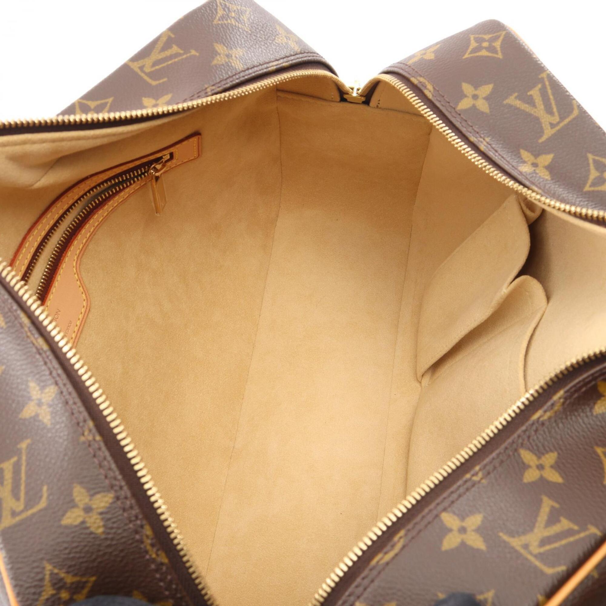 Louis Vuitton Brown Coated Canvas Pvc Monogram Leather Handbag Shoulder Bag (Pre-Owned)