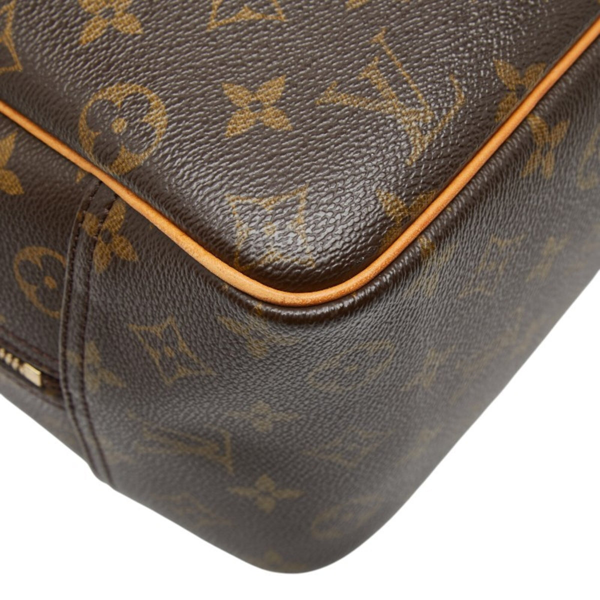 Louis Vuitton Brown Pvc Leather Handbag (Pre-Owned)